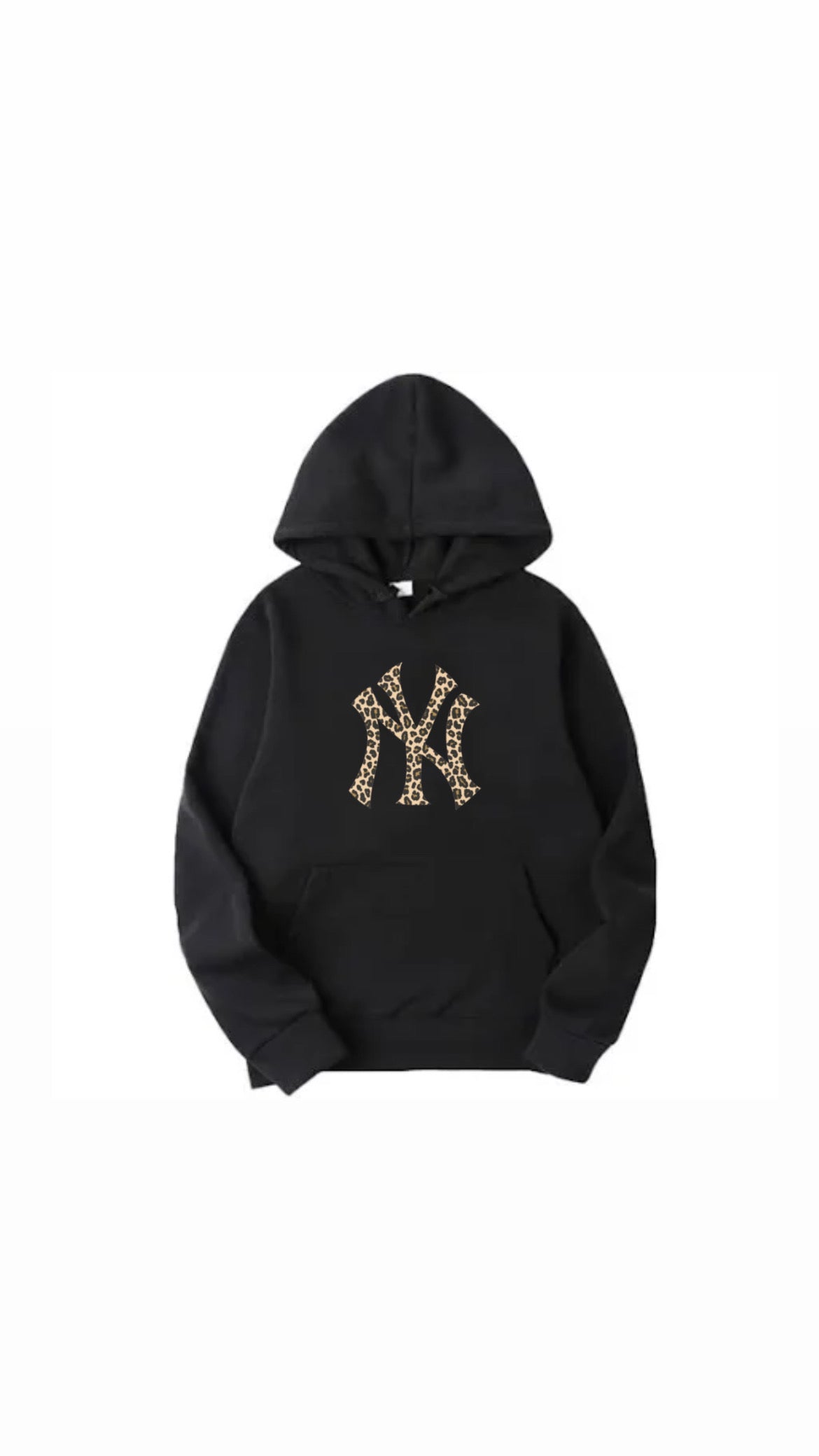 cheetah print NY hoodie
