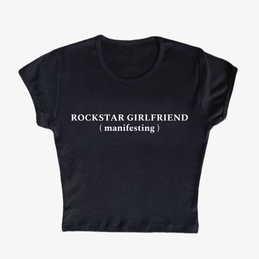 rockstar girlfriend (manifesting) baby tee