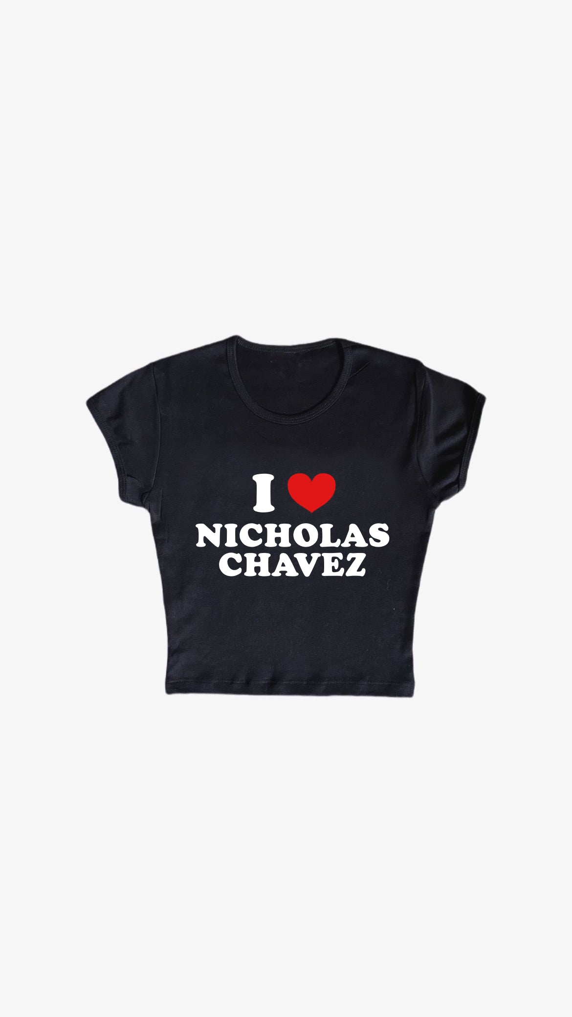 i love nicholas chavez baby tee