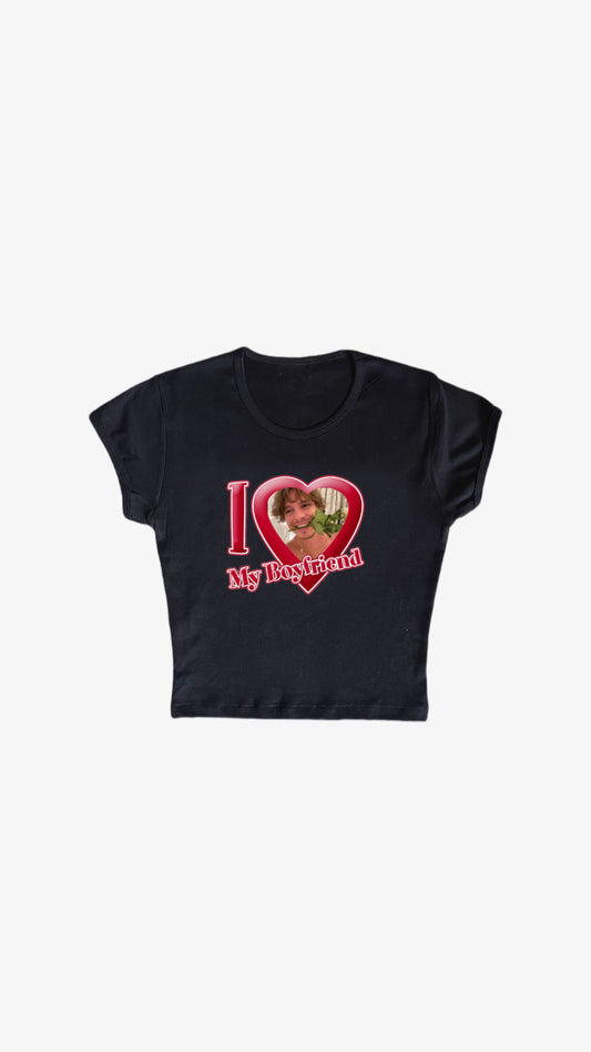 i love my boyfriend nicolas chavez baby tee