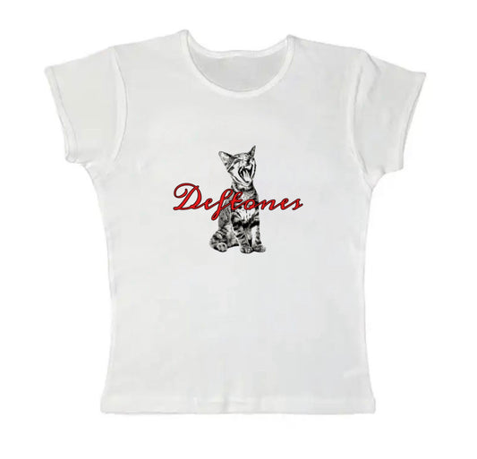 deftones kitty baby tee